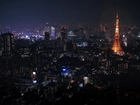 Tokio, Tokyo Tower, Miasto nocą