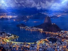 Brazylia, Rio de Janeiro, Burza, Pioruny, Miasto