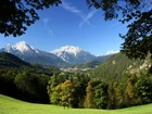 Berchtesgaden, Park, Narodowy, Masyw, Watzmann, Las, Łąka