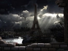 Paryż, Wieża Eiffla, Ruiny, Wojna