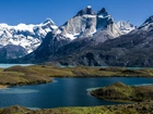 Chile, Góry, Jeziora, Śnieg