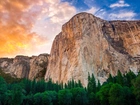 Park, Narodowy, Yosemite, Góry, Niebo, Las