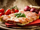 Pizza, Pomidory, Czerwona, Cebula, Serwetka