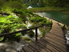 Park Narodowy Plitvice, Chorwacja, Jeziora, Kładka
