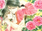 Fushigi Yuugi, para, miłość, kwiaty