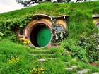 Domek Hobbit, Ogródek, Nowa Zelandia