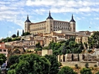 Toledo, Panorama, Miasta, Twierdza, Alcazar