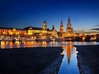 Dresden, Miasto nocą