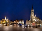 Novi Sad, Serbia, Europa, Dom, Noc