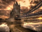 Londyn, Zachód Słońca, Most