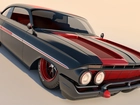 Zabytkowy, Chevrolet Impala Sport Coupe, 1961,  Grafika 3D