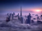 Zjednoczone Emiraty Arabskie, Dubaj, Mgła, Drapacze chmur, Wieżowiec Burdż Chalifa