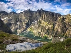 Norwegia, Okręg Møre og Romsdal, Dolina Romsdalen, Góry Romsdalsalpane, Ściana Trolli - Trollveggen