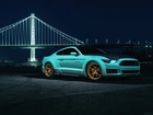 Ford Mustang EcoBoost, Tiffany Blue, 2015, Most, Golden Gate Bridge, San Francisco