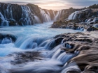 Islandia, Wodospad Bruarfoss, Skały