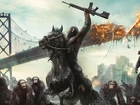 Film, Ewolucja planety małp, Dawn of the Planet of the Apes, Wojna, Zniszczony, Most, Małpy