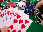 Karty, Żetony, Stół, Poker, Poker królewski