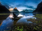 Góry, Jezioro, Kamyczki, Nowa Zelandia