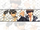Saiyuki, ludzie, okulary, papieros