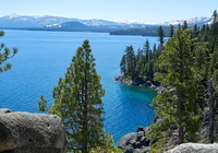 Jezioro Tahoe, G?ry, Sierra Nevada, Ska?y, Sosny, Stany Zjednoczone