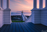 Latarnia morska, Marshall Point Light, Most, Morze, Stan Maine, Stany Zjednoczone