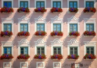 Dom, Kwiaty, Fasada