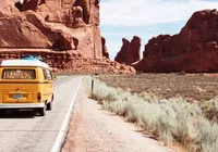 Volkswagen t2, Góry, Skały, Droga, Podróż