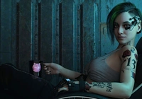 Gra, Cyberpunk 2077, Postać, Judy Alvarez, Tatuaż