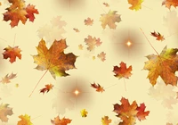 Jesień, Liście, Gwiazdy, Tekstura
