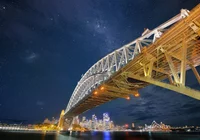 Australia, Sydney, Most, Sydney Harbour Bridge, Niebo, Gwiazdy