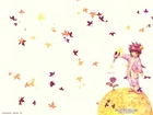 Saiyuki, liście, kwiat, dziecko