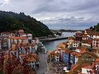 Góry, Domy, Wioska, Cudillero, Hiszpania