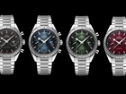 Zegary, Cztery, Omega Speedmaster, Czarne, Tło