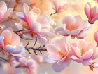 Magnolia, Gałązki, Grafika