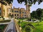 Niemcy, Poczdam, Pałac Babelsberg, Park, Ogród, Fontanna