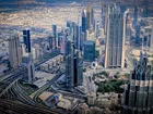 Drapacze chmur, Drogi, Budynki, Miasto, Dubaj, Zjednoczone Emiraty Arabskie