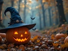 Halloween, Dynia, Kapelusz, Grafika AI