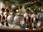 Boże Narodzenie, Bombki, Dziadki do orzechów, Choinka, Grafika AI