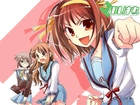 Suzumiya Haruhi No Yuuutsu, okulary, książka