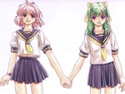 Onegai Twins, dziewczynki, mundurki