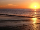 Zachód Słońca, Plaża, Morze