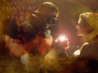 Phantom Of The Opera, Gerard Butler, Emmy Rossum, światełko, pocałunek