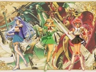 Magic Knight Rayearth, kobiety, miecze