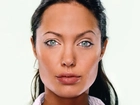 Angelina Jolie, niebieskie oczy