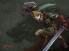 postać, miecz, tarcza, elf, Legend Of Zelda