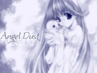 Angel Dust, dziewczyna, napis