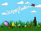 Wielkanoc,jajeczka,zajączek,samolot