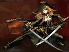 Masamune Shirow, miecze, kapelusz, wojownik