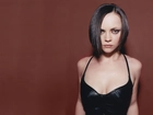 krótkie, proste, włosy, Christina Ricci