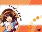 Suzumiya Haruhi No Yuuutsu, dziewczyna, duże oczy